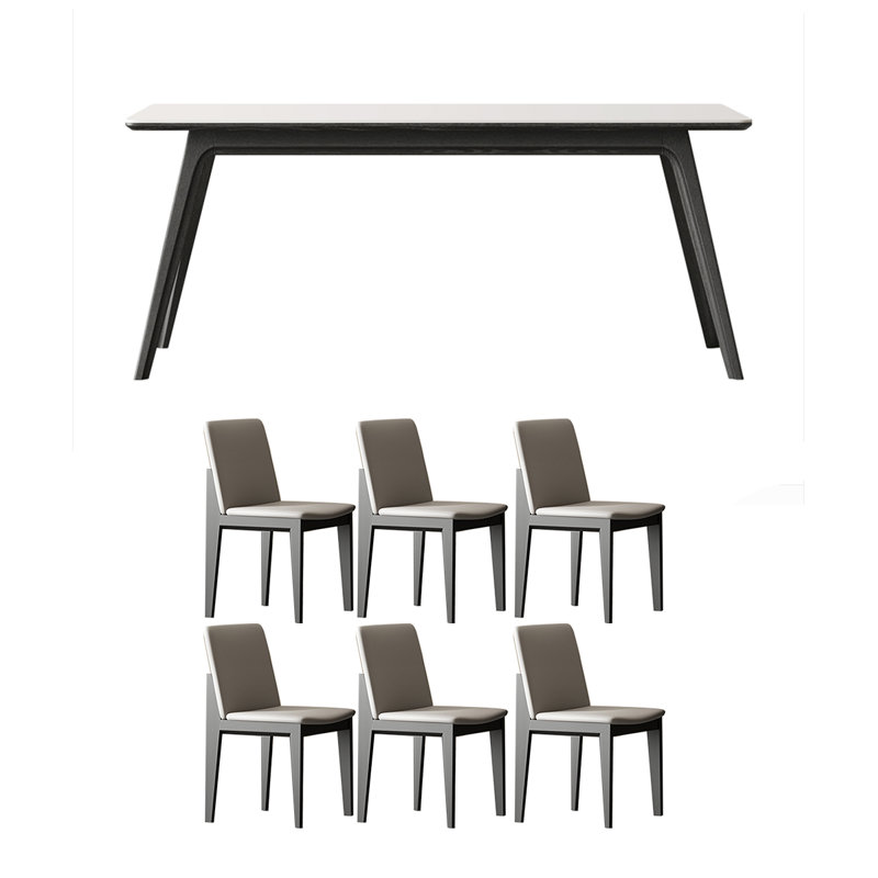 Ensemble de table de salle à manger ménage, H 29,52 po x L 78,74 po x l 35,43 po