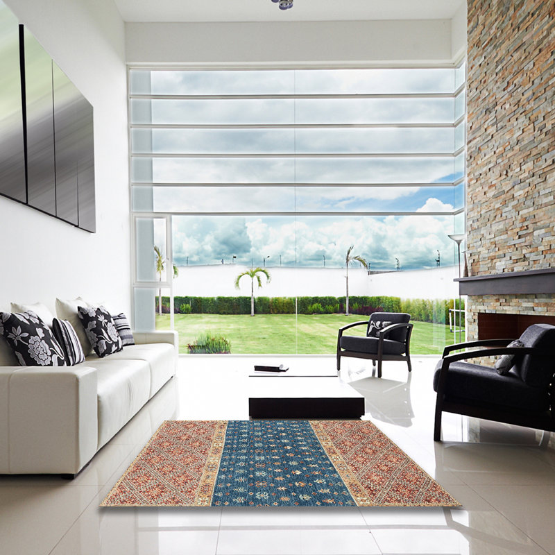 Abstract Indoor Rug, Square 6'