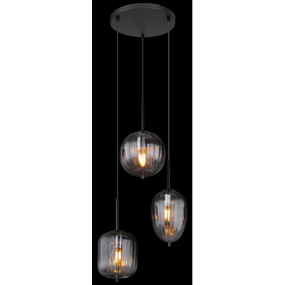 Emelia 3 - Light Matte Black Pendant
