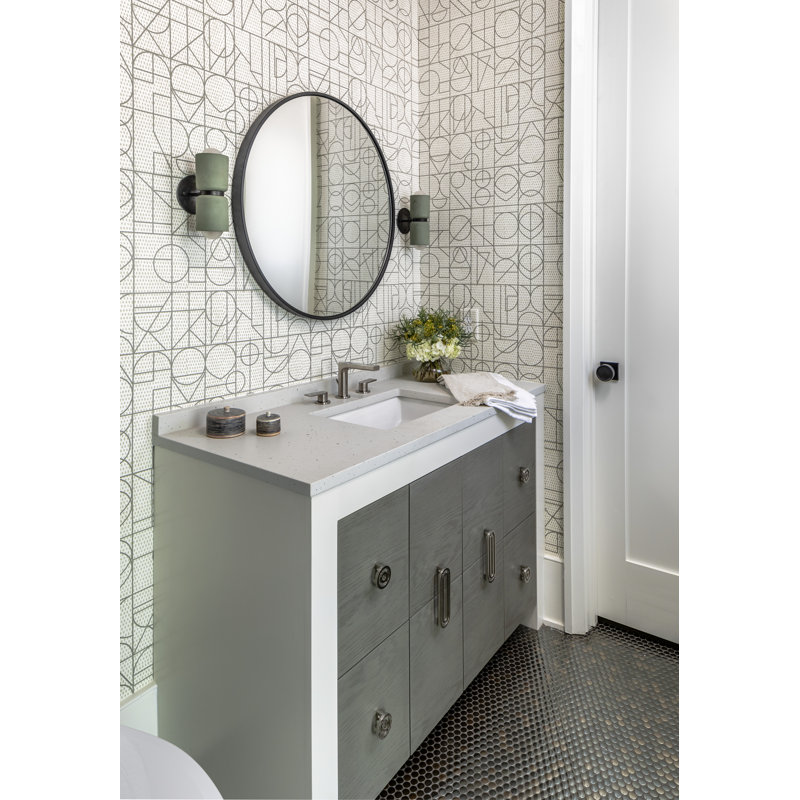 Carreau de mosaïque en porcelaine pour plancher et mur 12 po x 13 po Ackland Penny, Industriel