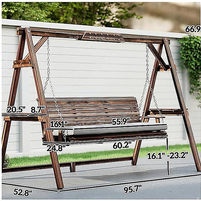 Balancelle de jardin pour l'extérieur, Brun