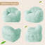 Fauteuil à billes 51 po vert clair et doux en fausse fourrure de lapin avec mousse haute densité, fauteuil lavable pour adultes, enfants, salon, vert clair-5549188-5549189-5549185