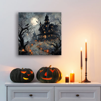 Jack O Lantern Lane - Wrapped Canvas Wall Art