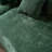 Compression Modern Curved Cloud Sofas, Green Chenille 111 Inch Sectional