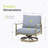 Mariene Swivel Aluminum Outdoor Lounge Chair-101181394-101181395