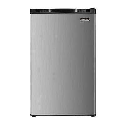 Magic Chef - 4.4 cu. ft. Compact Mini Refrigerator in Stainless Look - Stainless Steel Look | Fridge.com