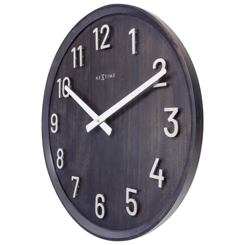 Manufactured Wood Wall Clock, Black