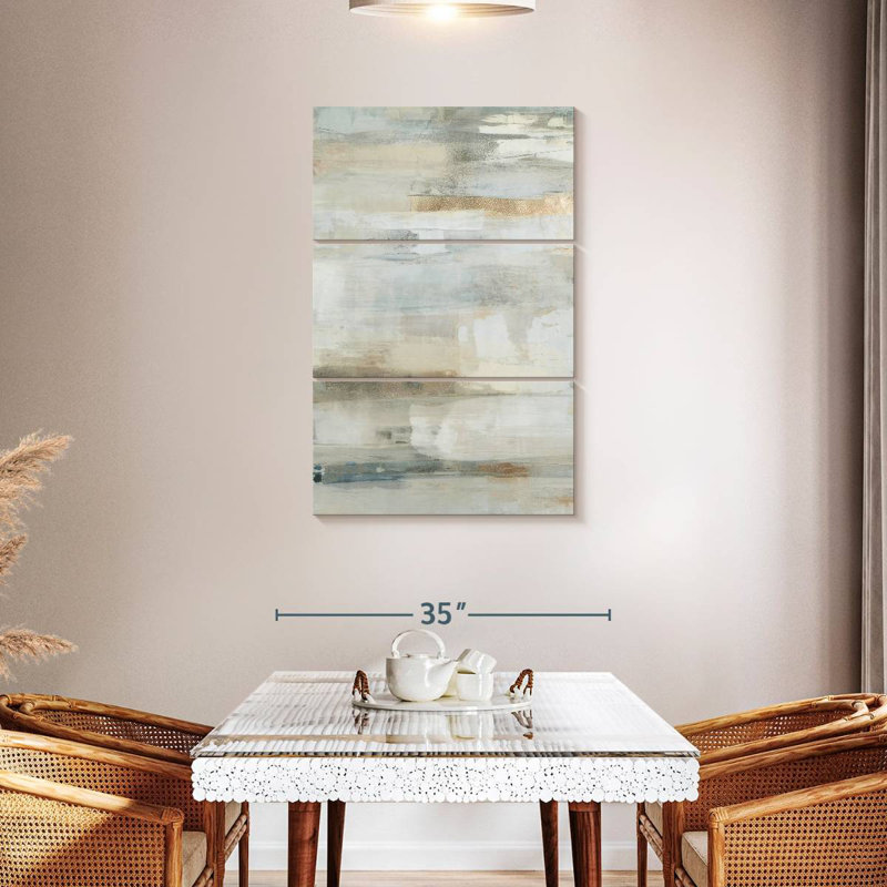 Avery Neutral Horizontal Abstract I, 45" H x 28" W