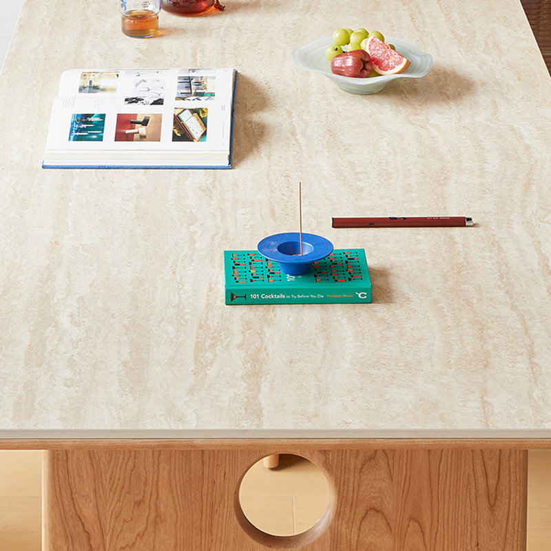 Bureau d'écriture durable en bois de cerisier, H 29,52 po x l 62,99 po x P 33,46 po