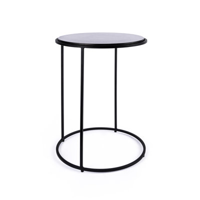 Nikelle Marble Top End Table