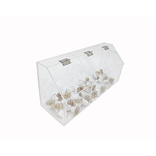 5 Grid Jewelry Organizer Box, Slide Buckle Transparent Non Removable  Partition Grid Organizer Box for Jewelry or Other
