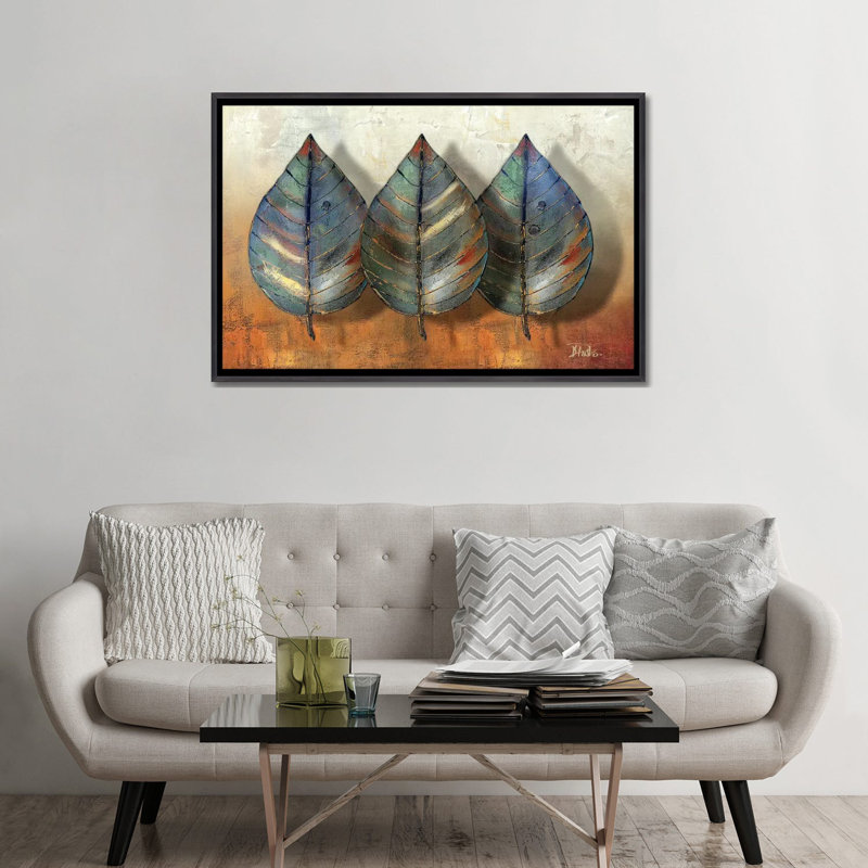 "Three Amigos II" par Patricia Pinto, reproduction d’art, Pas de tapis, Toile avec cadre noir patiné