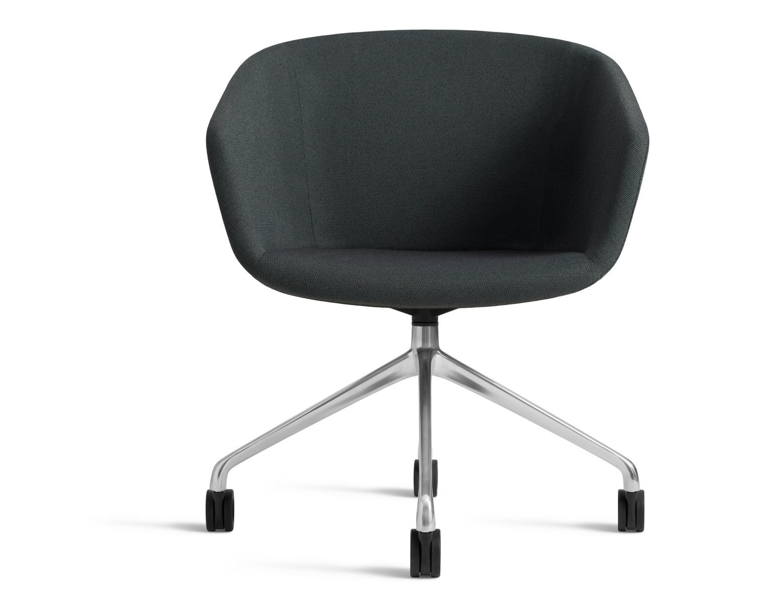 Host Velvet Office Chair, Maharam Messanger in Everglade