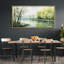 Rustic Countryside " Spring Awakening Gentle River Landscape Pastoral Scene Blossoming Trees Retro Large Wall Decor " by Spring Awakening Gentle River-96074536-111664957