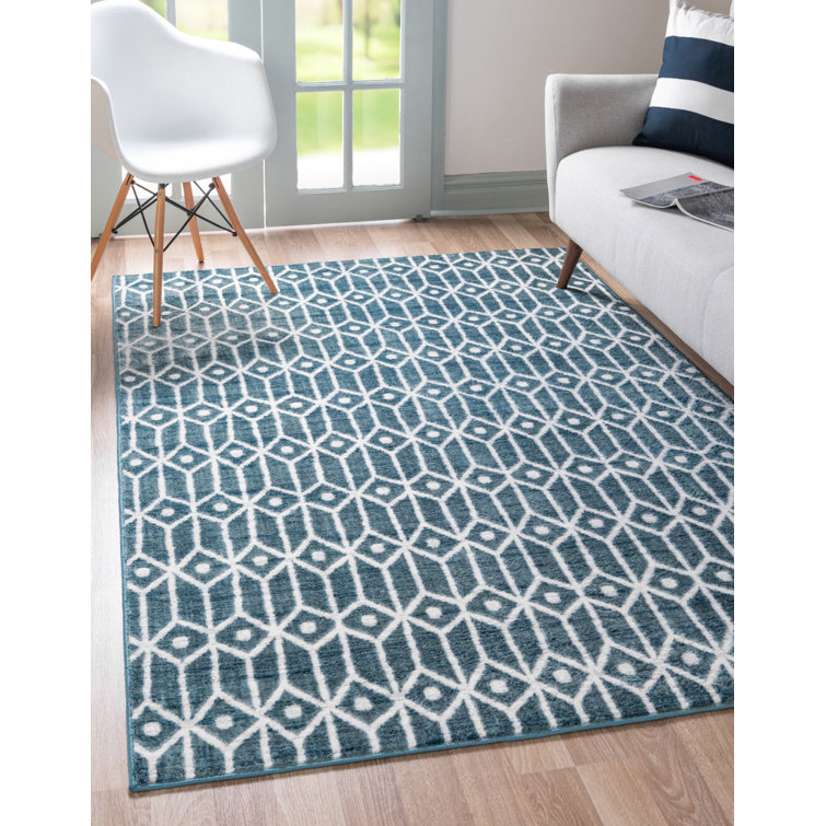 Tapis bleu / ivoire Nouren