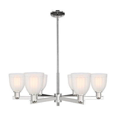 Arcadia - Cozine - 6 Light Stem Hung Chandelier
