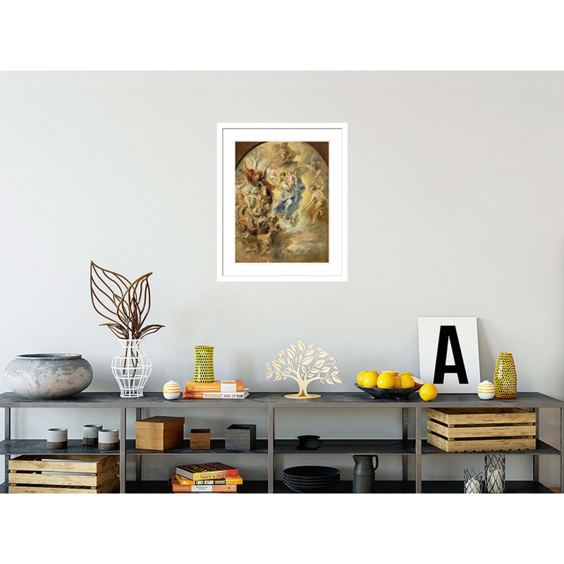 La Vierge, femme de l'Apocalypse par Peter Paul Rubens, impression giclée encadrée, H 28,55 po x l 23,5 po