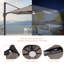 Daarina 132'' Lighted Cantilever Umbrella with Base-2066407399