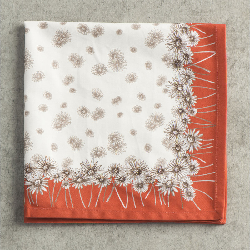 Cotton Floral Square Napkin