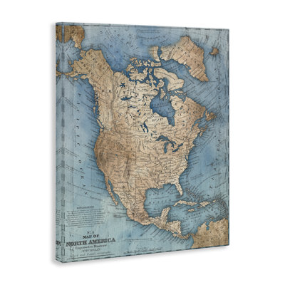 «North America Traditional Map», art mural par Susan Arnot