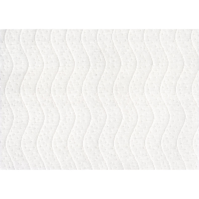 Queen Mattress Foundation 1Pc Black Metal Frame With Textured Fabric Cover, Queen