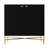 2 Door Black Locker Accent Cabinet