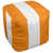 Orange / blanc / orange