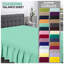 Premium Cotton Blend Plain Dyed Valance Sheet | Soft Durable and Breathable Luxury Bed Sheet for Ultimate Comfort-35991541-35991559