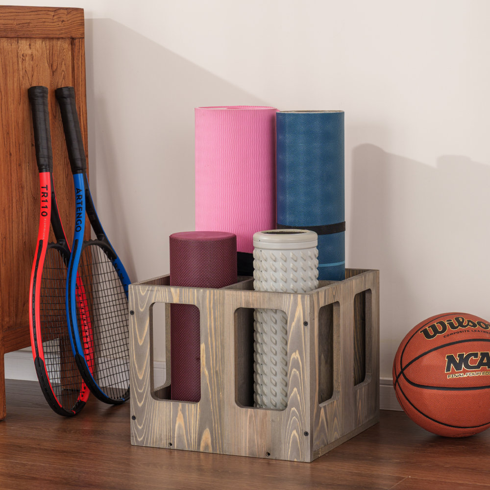 Yoga Mat Storage Basket, Yoga Mat Storage Racks Home Gym Storage Rack for  Foam R
