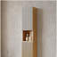 Armoire murale de 59 po de hauteur pour salle de bain, armoire de rangement étroite avec portes et tablettes, convient aux petits espaces, convient à la salle de bain, au salon et à la buanderie, couleur grain de bois de chêne Corolla