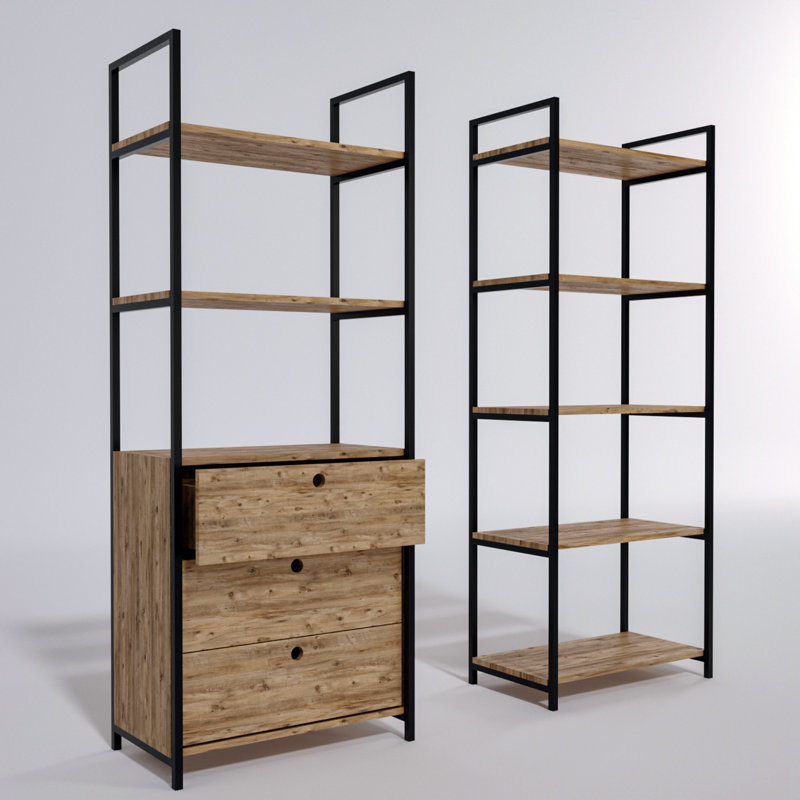 Kamm 160cm W Manufactured Wood Tiered Shelf