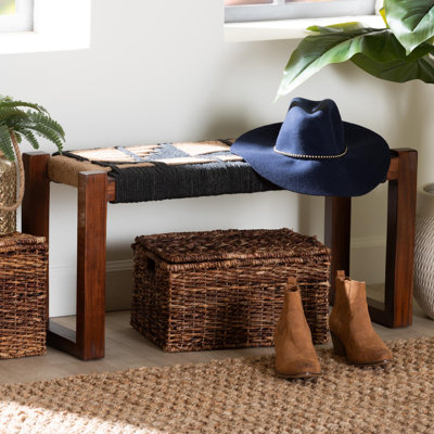 Banc en jute et bois d'acacia Markale