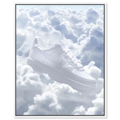 Sneaker on a Cloud Canvas Fashion Sneaker Art by Art Remedy