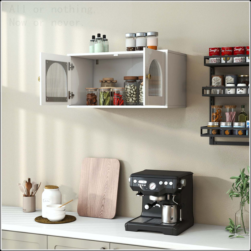 Glass Door Wall Mounted Display Cabinet