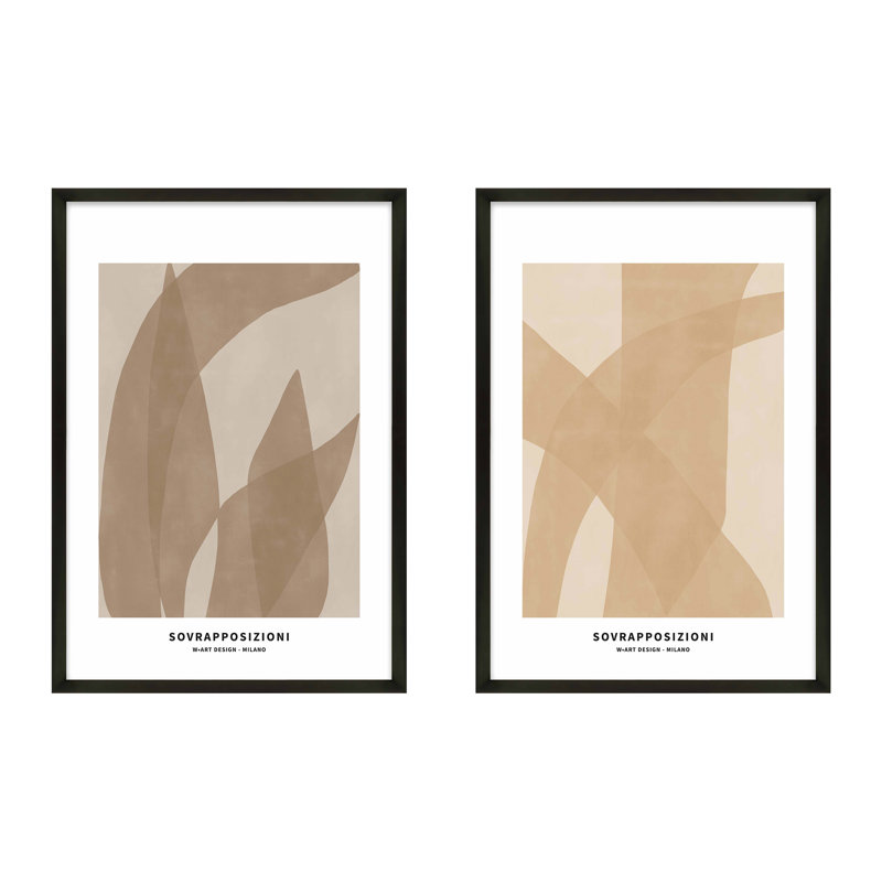 Marine Flora 1 And 2, Black, 20" H x 14" W x 1.25" D