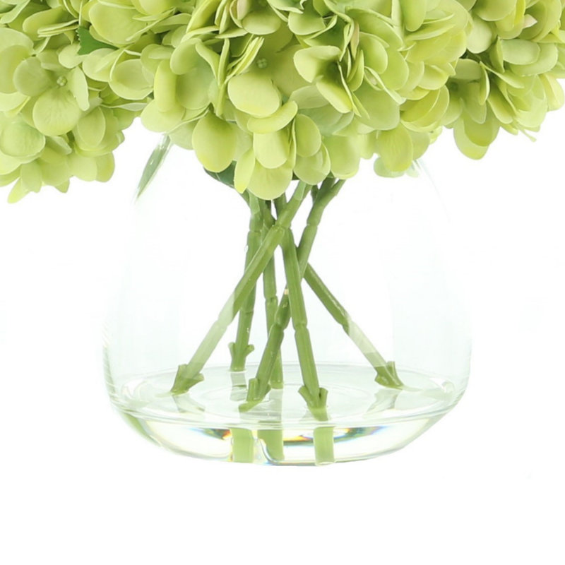 Hydrangea Bouquet In Vase, Green