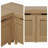 63" Wide Outdoor Corner Shoe Storage Bench