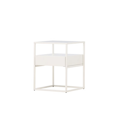 Boysie Glass Top End Table