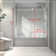 Chrome Frameless One Fixed And One Shifted Shower Door, 70MM 304 Stainless Steel Large Pulleys With Adjustable Soft Closing Function,With Nano Easy Cleaning And Stick Explosion-Proof Menbrance