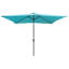 Parasol rectangulaire solaire pour terrasse à DEL - 26 lumières, pavillon imperméable résistant aux rayons UV, manivelle et bouton-poussoir inclinable-1138903879