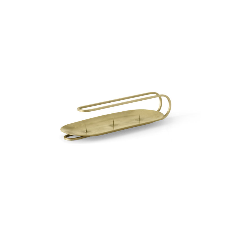 Clip Candlestick, Brass