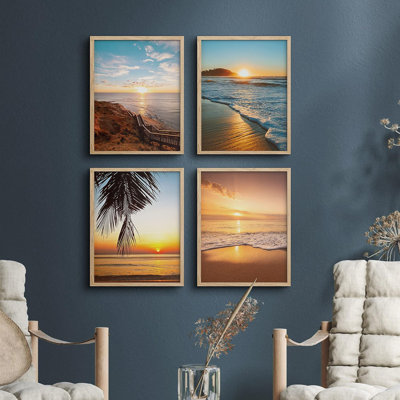 Coastal Palm Tree Ocean Wave