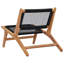 Chaise de patio en teck Villard