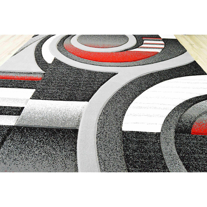 Mccampbell Performance Abstract Indoor Rug, Runner 2'2" x 7'4"