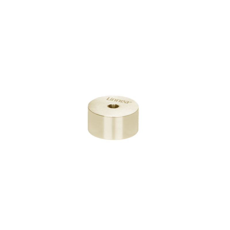 Stainless Steel Floor Mount Stop, Satin Brass, 0.98'' H x 0.98'' W x 0.98'' D