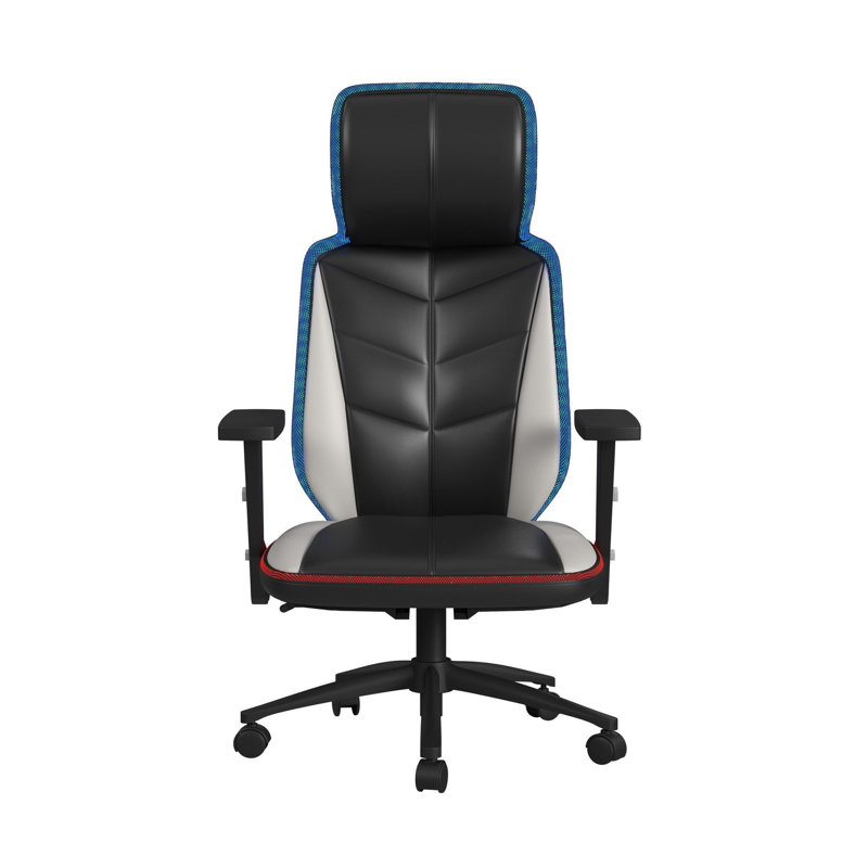 Fauteuil de jeu avec DEL et haut-parleur - Emballage 3A, Noir / similicuir kaki