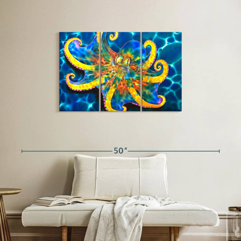 Brampt Caribbean Octopus, 24" H x 38" W