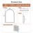 Modern Arched Recessed or Surface Mount Medicine Cabinet with Mirror (Set of 2)-486603553-486600476
