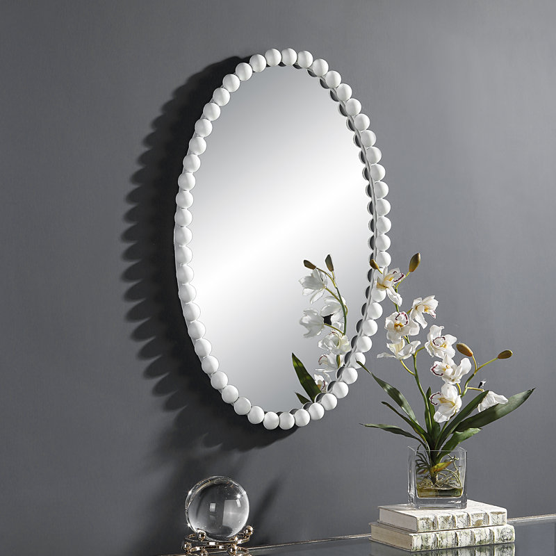 Miroir d'appoint Sanne, Blanc