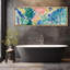 «Abstract Colorful Strokes Vibrant Foliage Abstract Colorful Nature Antique Retro Fine Art Room Extra Large Wall Decor», reproduction encadrée-111176080-96074601